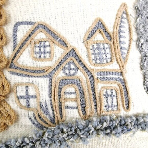 Winter Wonderland EUC White Glittery Accent Pillow - Picture 7 of 10